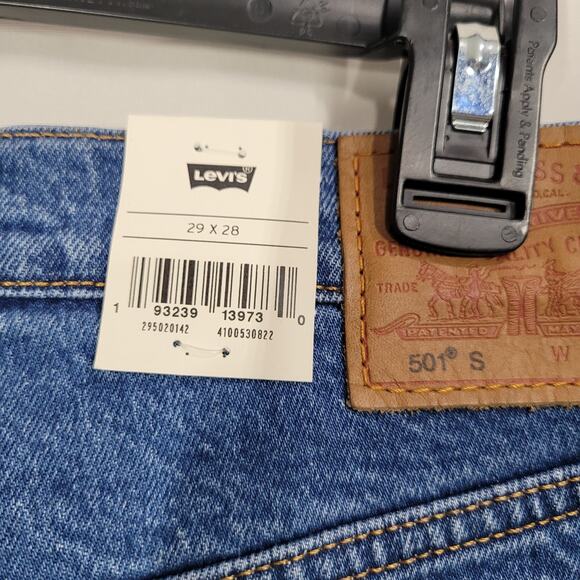 Levi's Premium 501 Skinny High-rise Women's Jeans Jive Ship - Medium Wash 29x28 - Picture 5 of 9